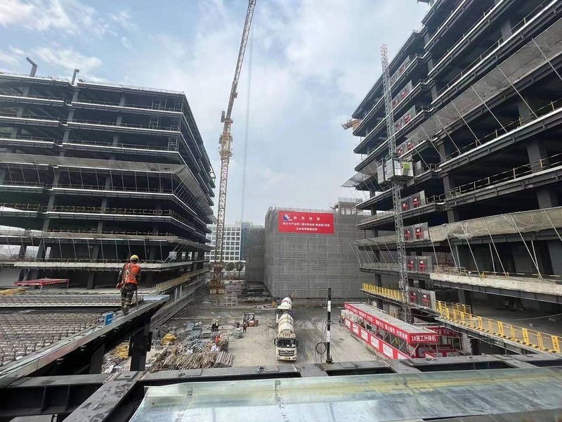 Metal Office Building Shanghai Bankcard Industrial Park Lot 8 Steel Structure Assembly Building