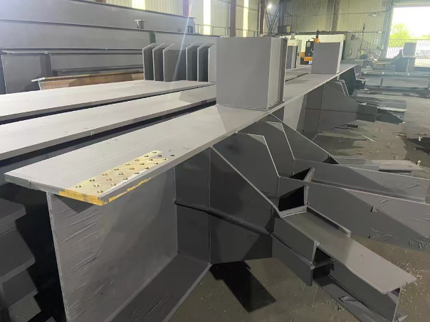 total rigid frame steel factory—primary portal spans