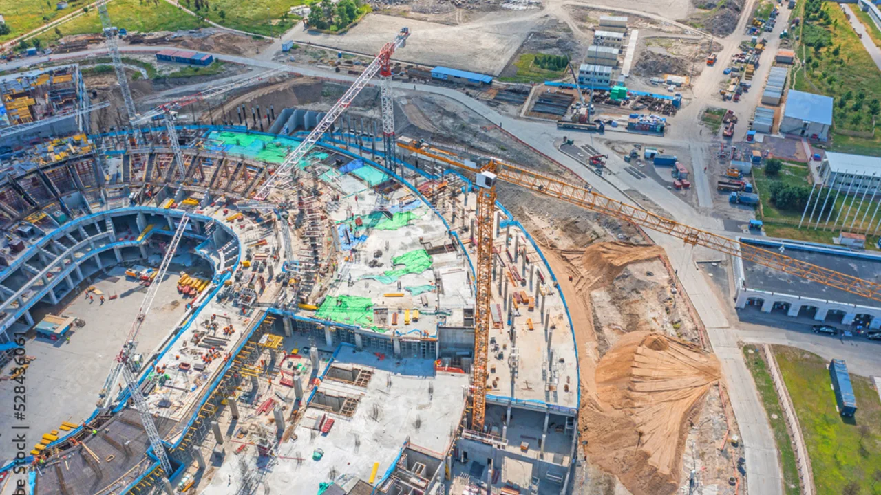 steel stadium construction cost saving