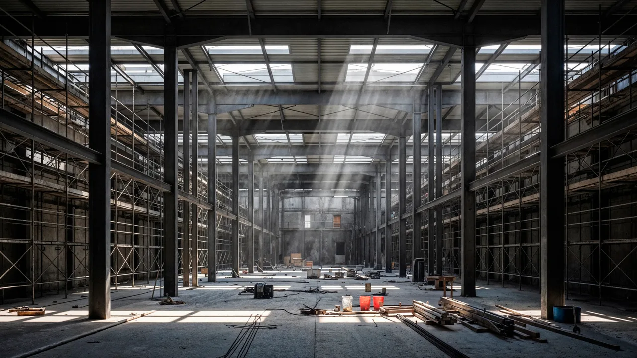 industrial steel work platform