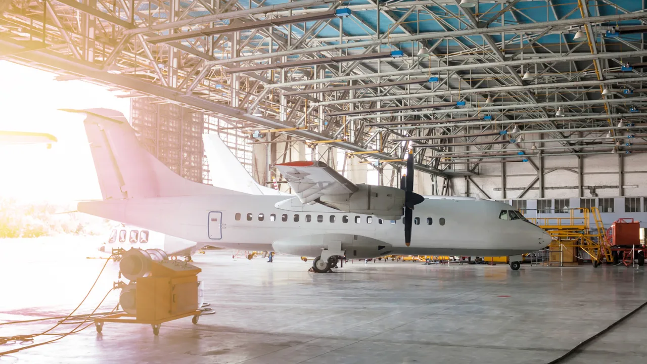 steel hangar building