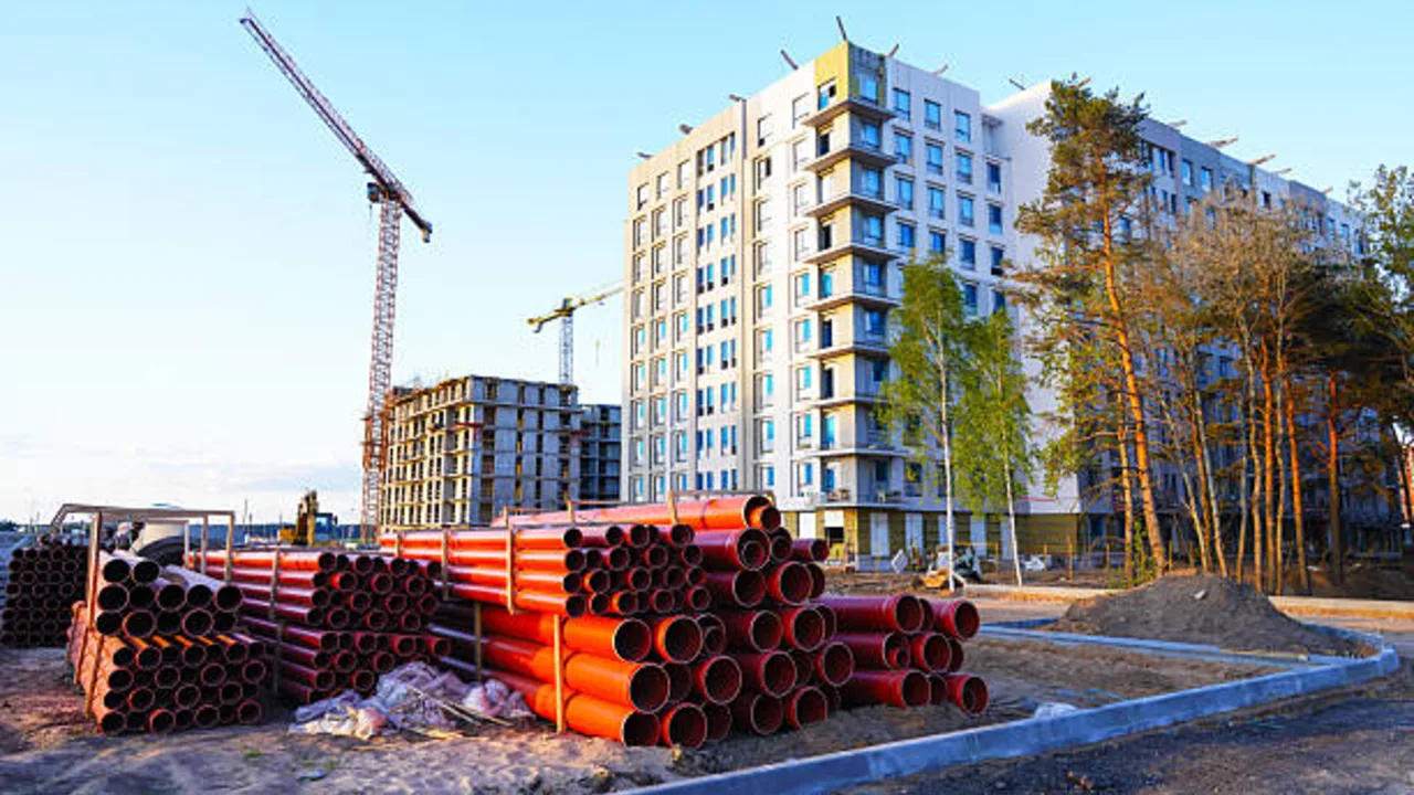 ruissellement de surface et drainage du site d’entrepôt industriel