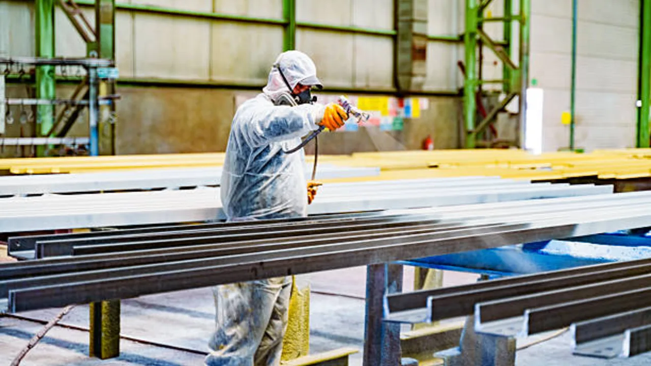 steel erection rain protection