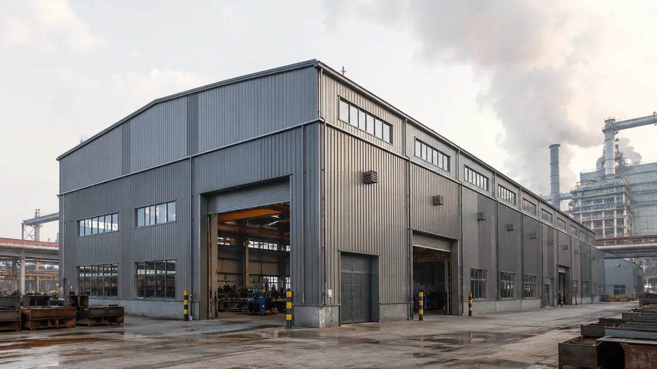 Steel Warehouse for Manufacturing