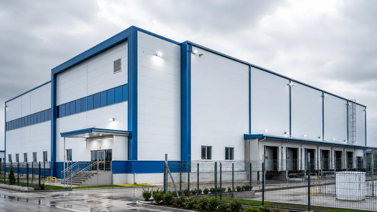 Steel Warehouse for Pharmaceutical Storage