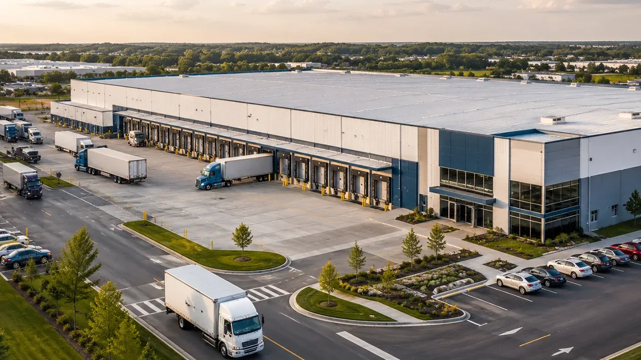 Steel Warehouse for Retail Distribution