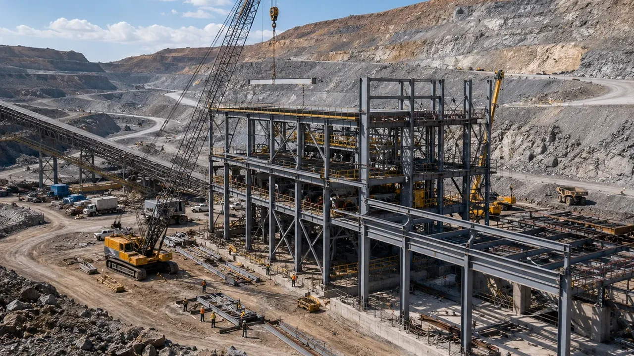 Steel Structure Construction for Mining