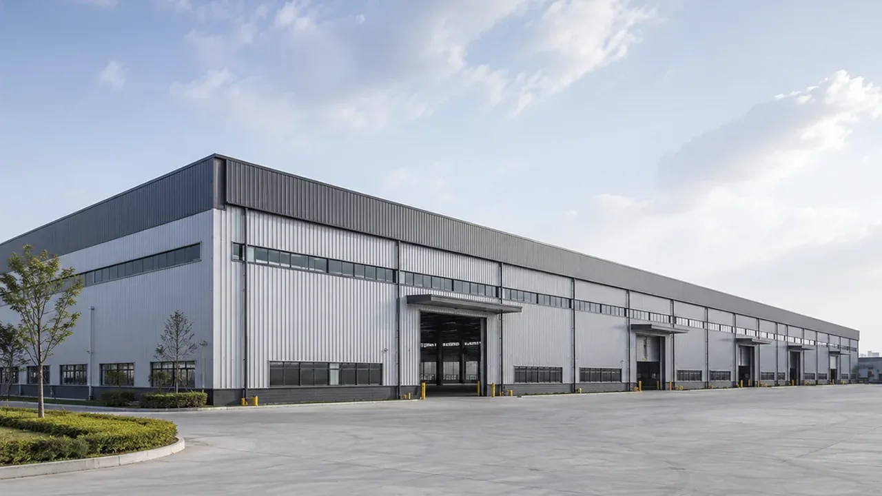 Wide Span Steel Warehouse