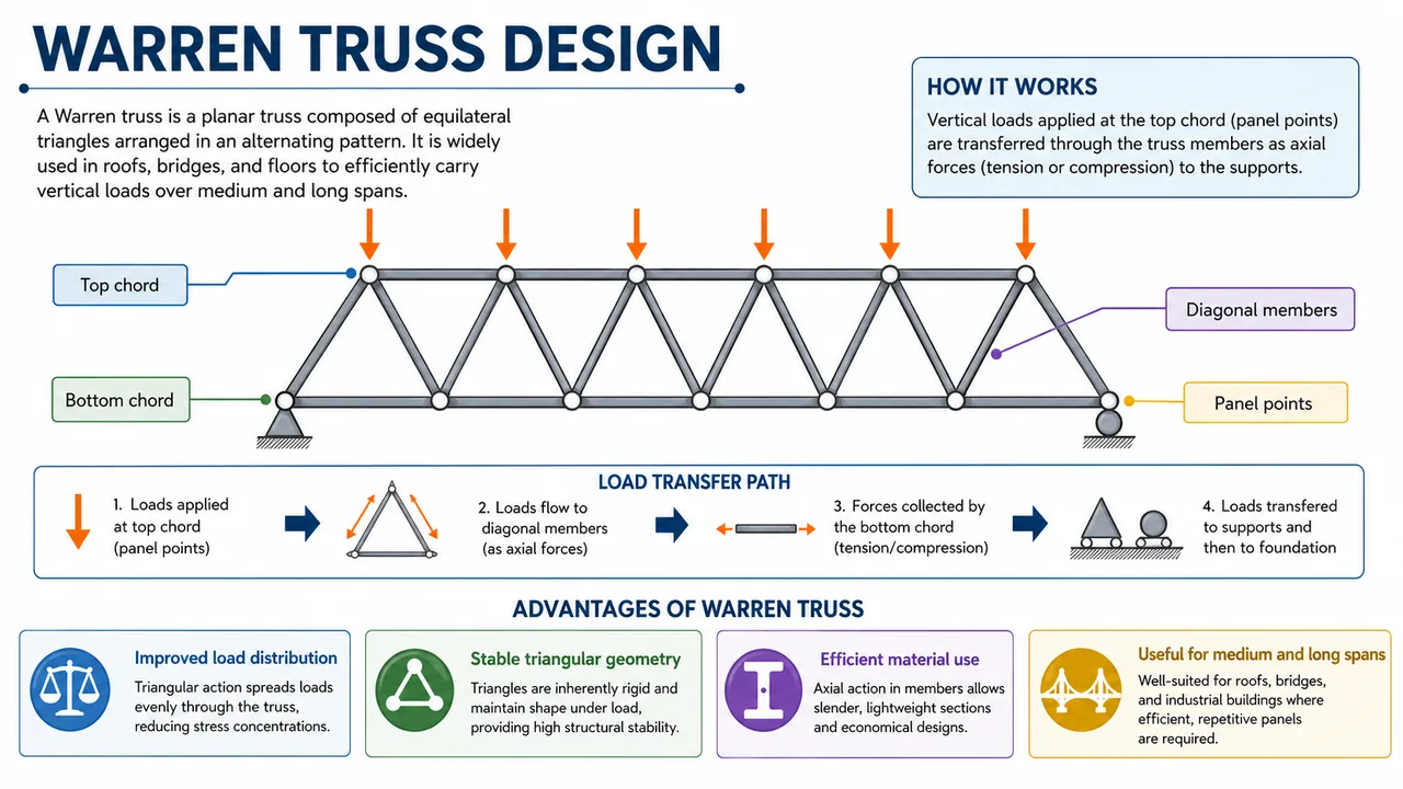 Warren truss design
