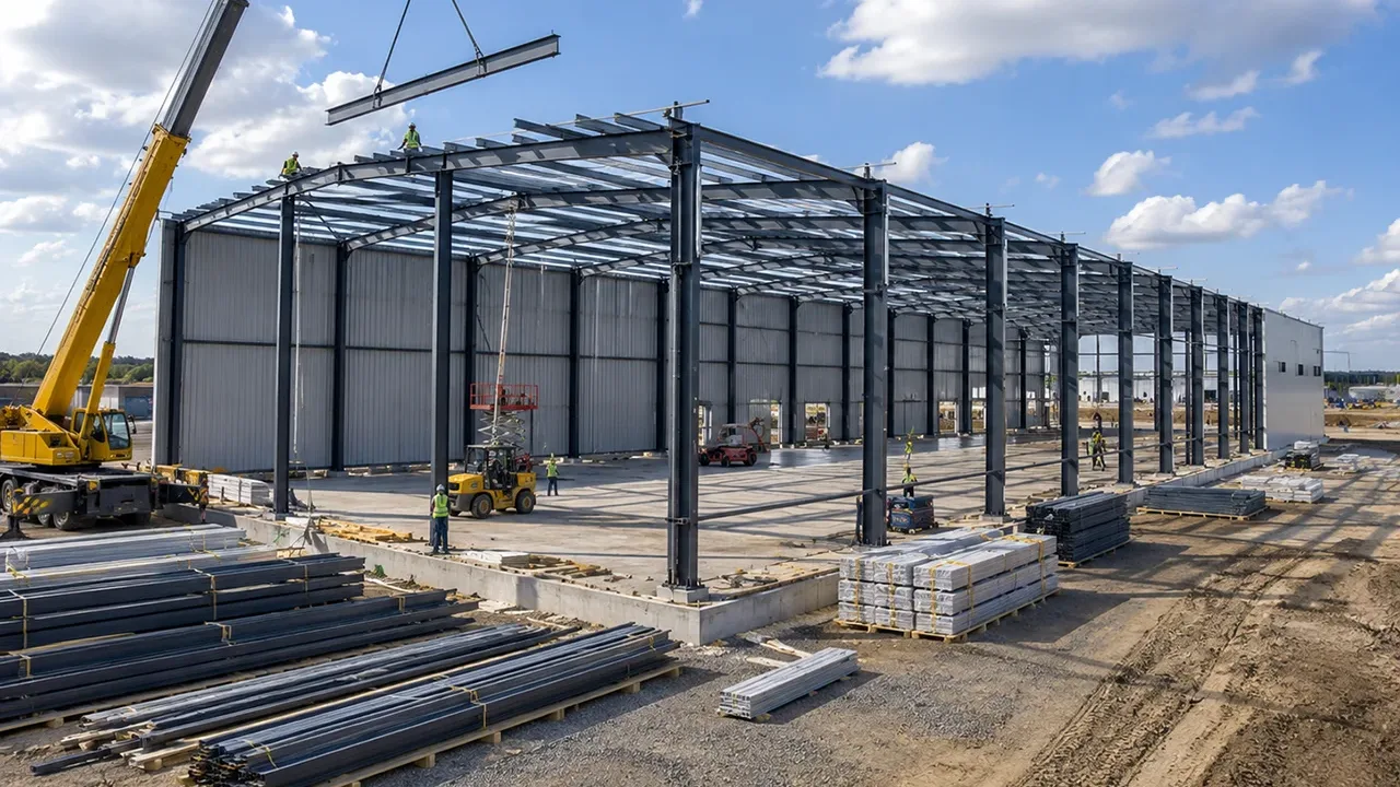 Fast Installation Steel Warehouse