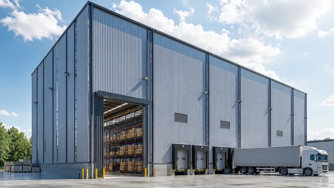 High Bay Steel Warehouse