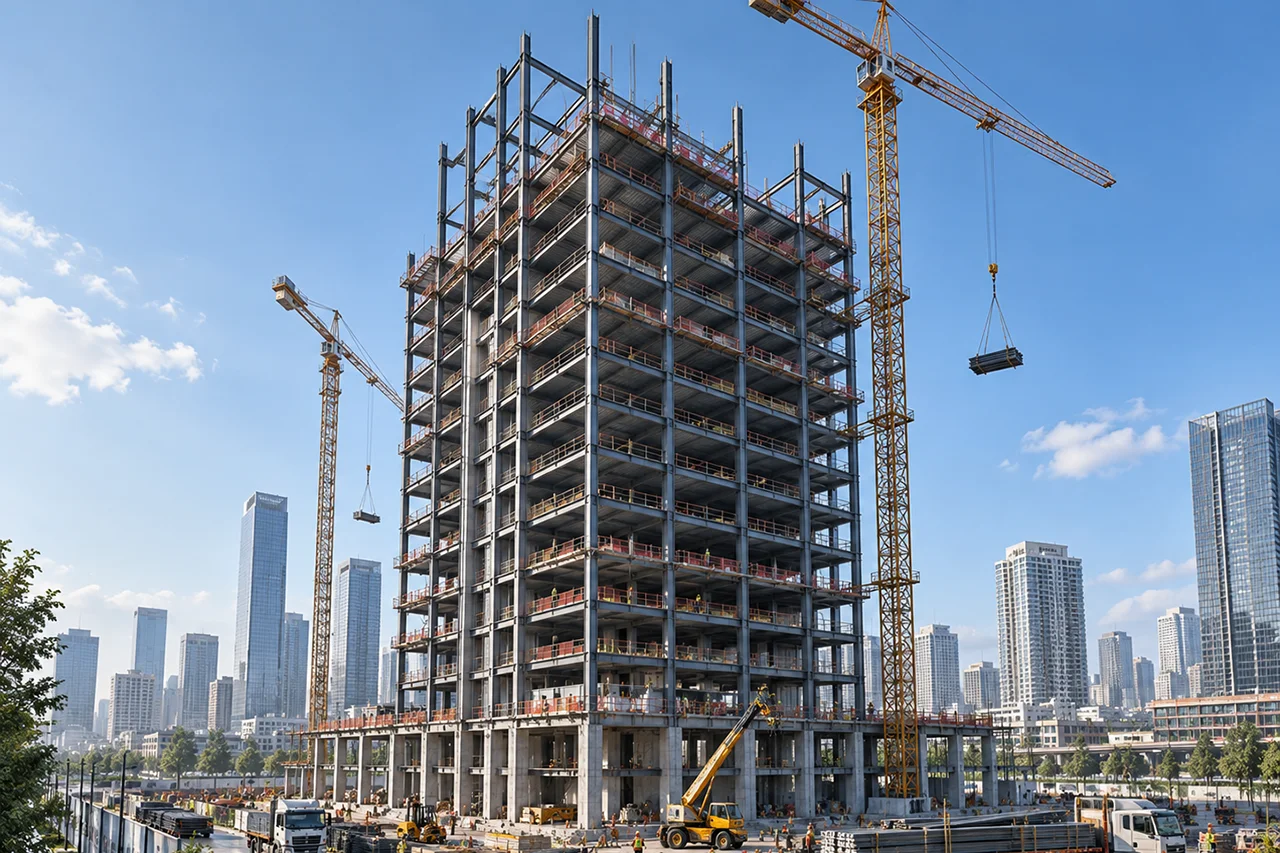 High Rise Steel Structure Construction