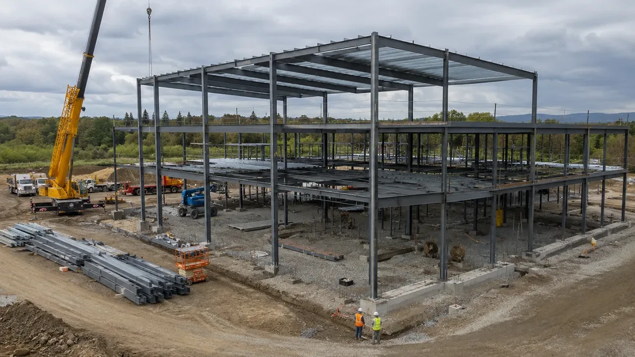On-site Steel Structure Construction