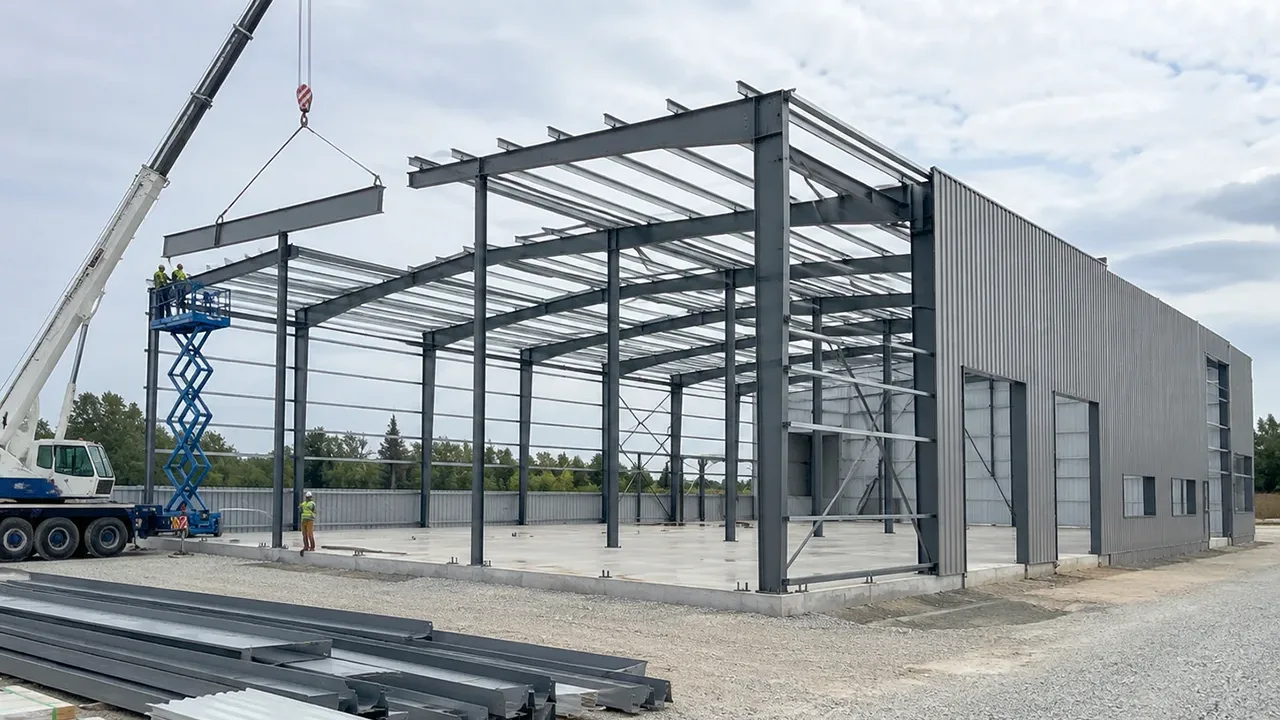 Quick Assembly Steel Warehouse