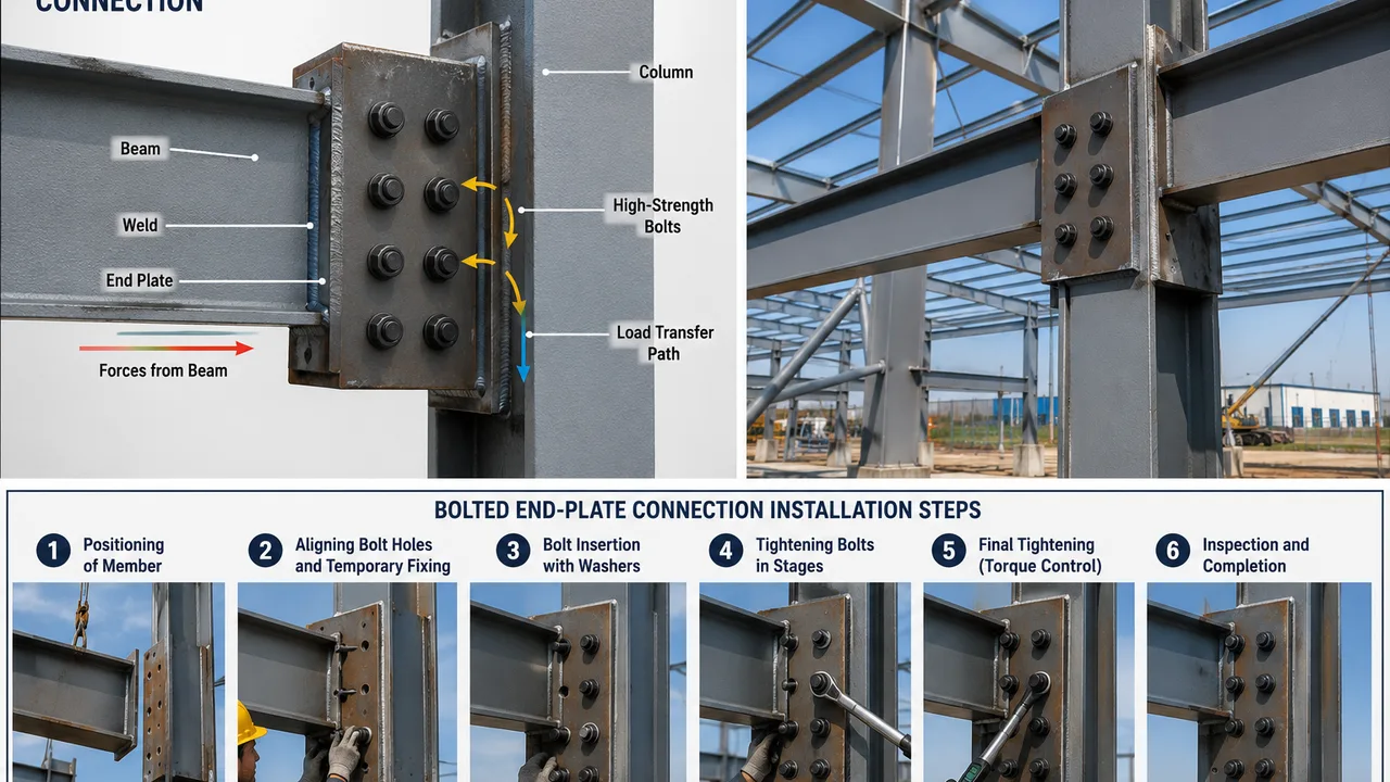 bolted end-plate
