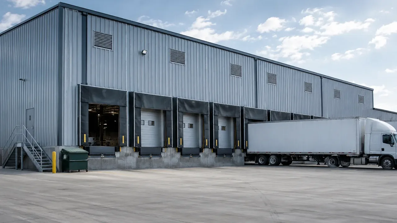 Steel Warehouse with Loading Dock