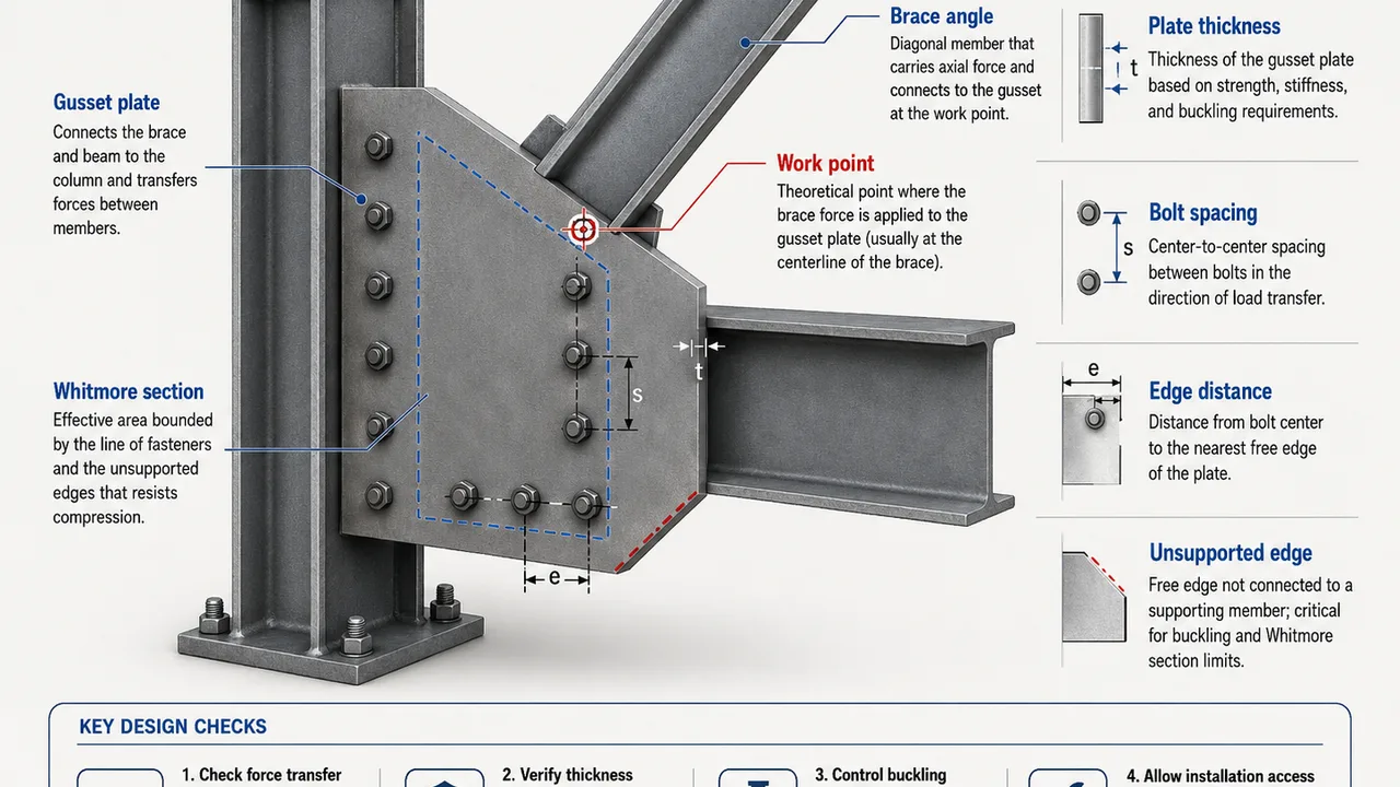 gusset plate design