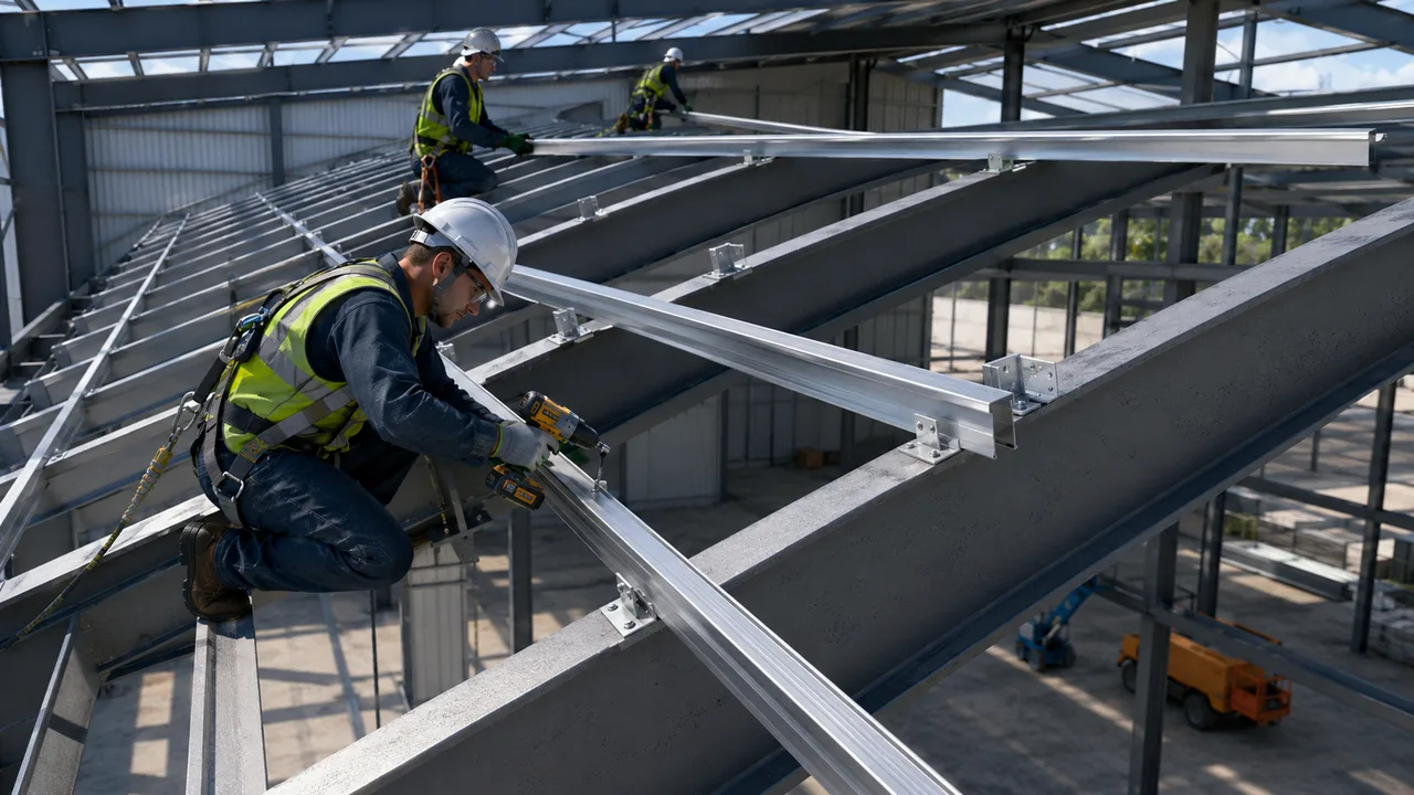 roof purlin clip angle connection