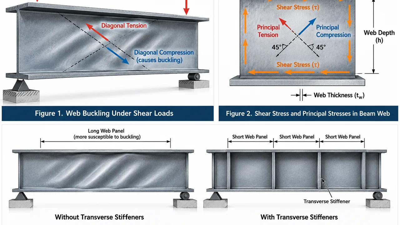 web buckling under shear loads