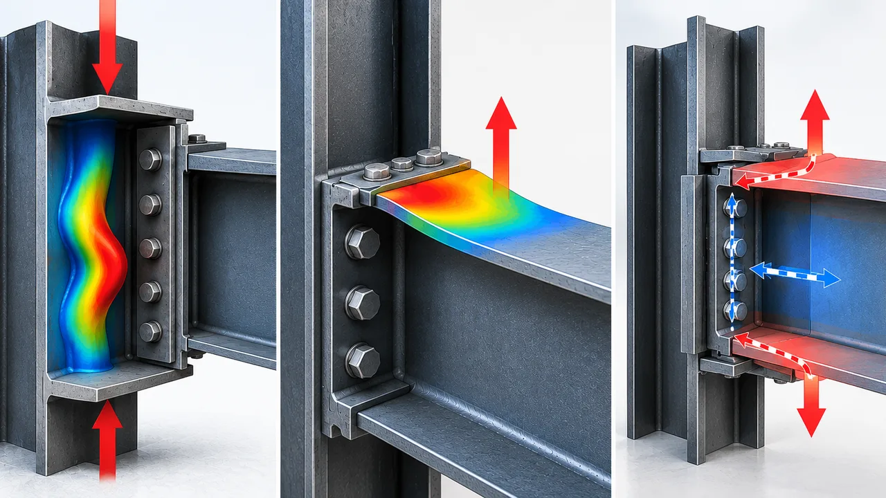 web buckling vs flange local bending